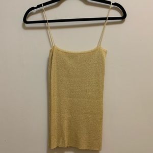 D&G Gold Knit Tank Top